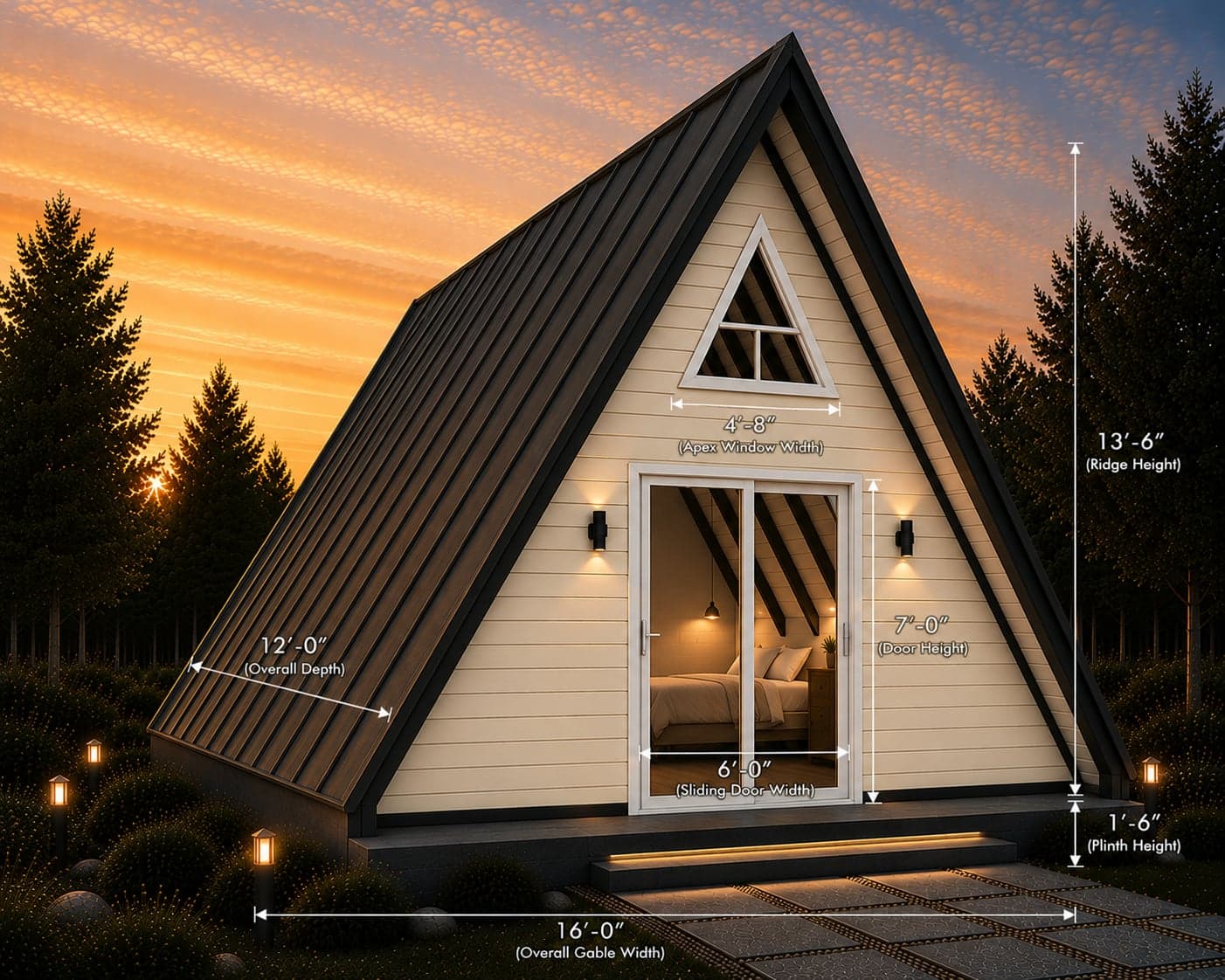 Qckhome Alpine 192 prefab cottage — factory-built, delivered on your slab in 30 days